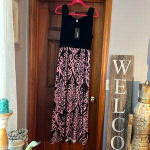 NWT pink and black dress